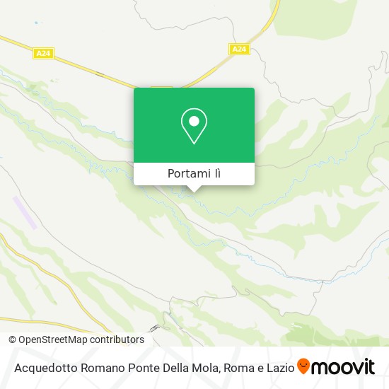Mappa Acquedotto Romano Ponte Della Mola