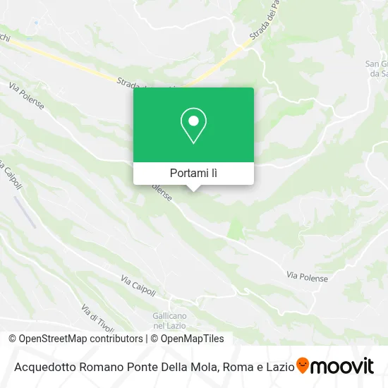 Mappa Acquedotto Romano Ponte Della Mola