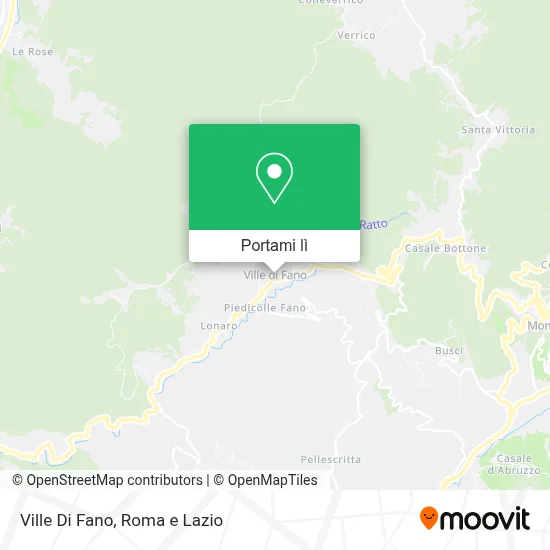 Mappa Ville Di Fano