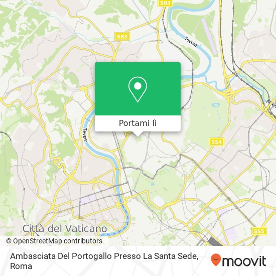 Mappa Ambasciata Del Portogallo Presso La Santa Sede