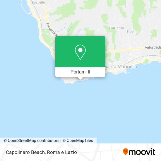 Mappa Capolinaro Beach