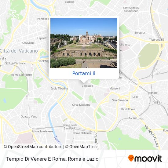 Mappa Tempio Di Venere E Roma