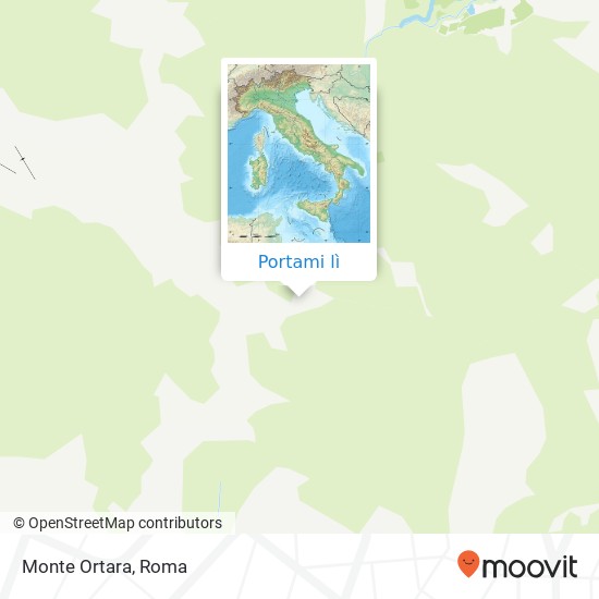 Mappa Monte Ortara