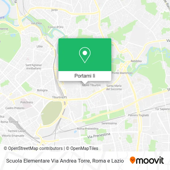 Mappa Scuola Elementare Via Andrea Torre