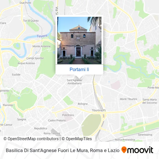 Mappa Basilica Di Sant'Agnese Fuori Le Mura