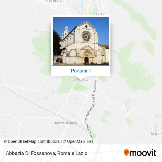 Mappa Abbazia Di Fossanova