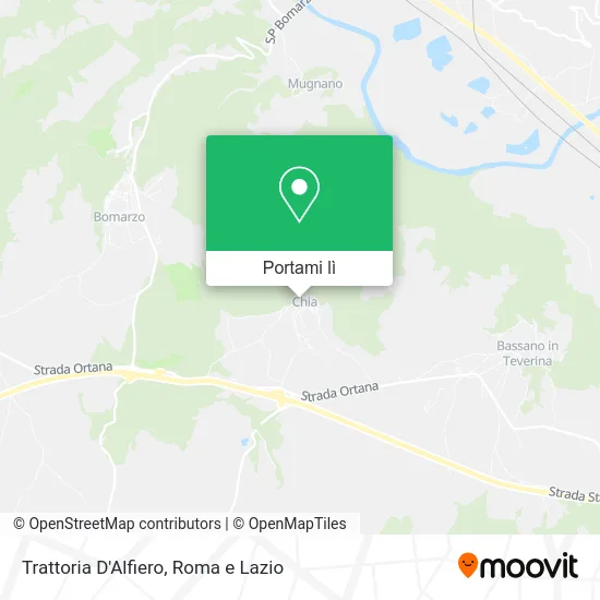 Mappa Trattoria D'Alfiero