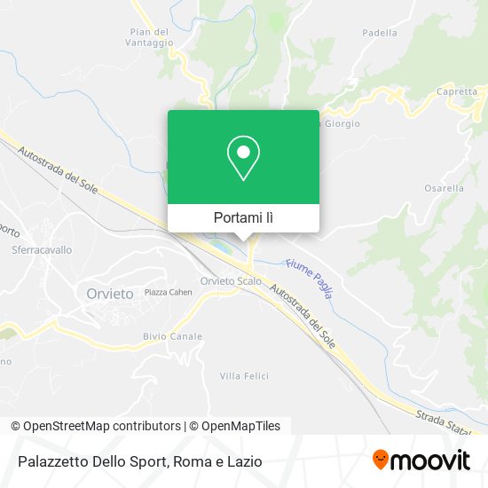 Mappa Palazzetto Dello Sport
