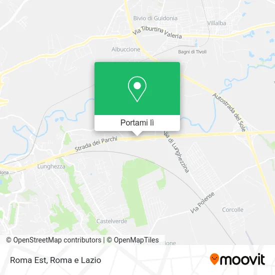 Mappa Roma Est