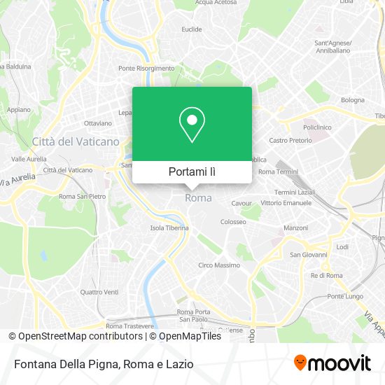 Mappa Fontana Della Pigna