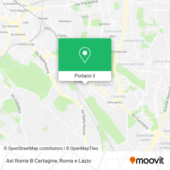 Mappa Asl Roma B Cartagine