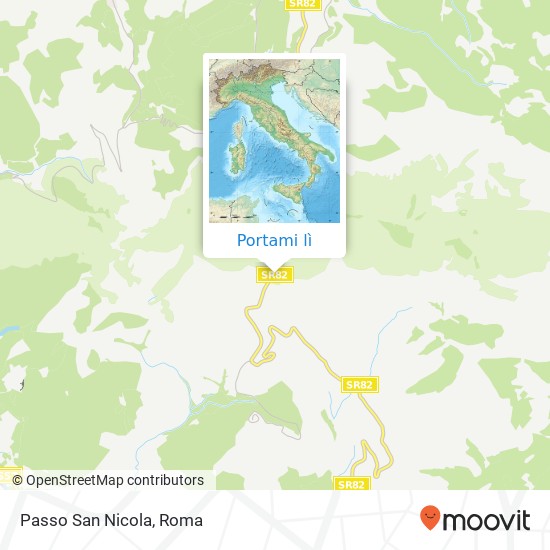 Mappa Passo San Nicola