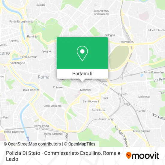 Mappa Polizia Di Stato - Commissariato Esquilino
