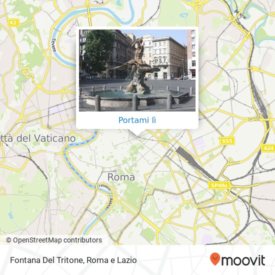 Mappa Fontana Del Tritone