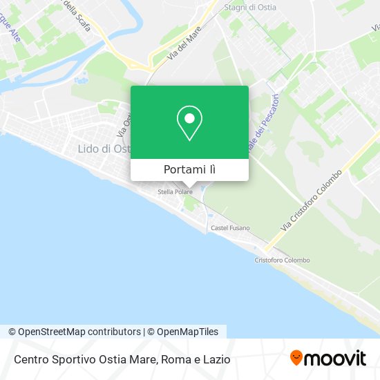 Mappa Centro Sportivo Ostia Mare