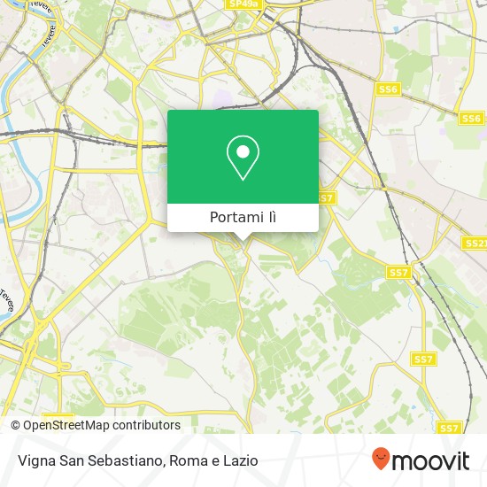 Mappa Vigna San Sebastiano