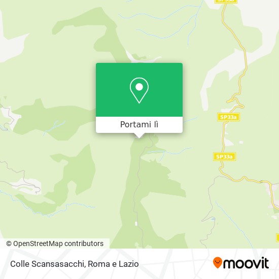Mappa Colle Scansasacchi