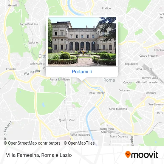Mappa Villa Farnesina