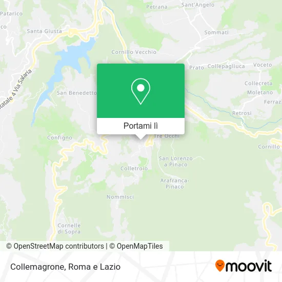 Mappa Collemagrone