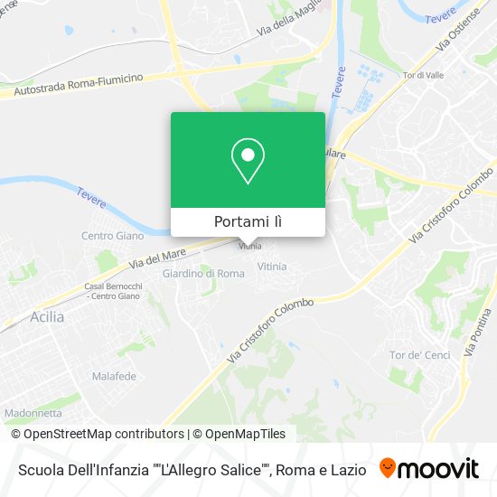 Mappa Scuola Dell'Infanzia ""L'Allegro Salice""