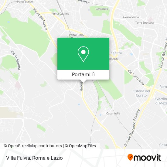 Mappa Villa Fulvia