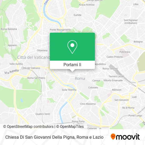 Mappa Chiesa Di San Giovanni Della Pigna