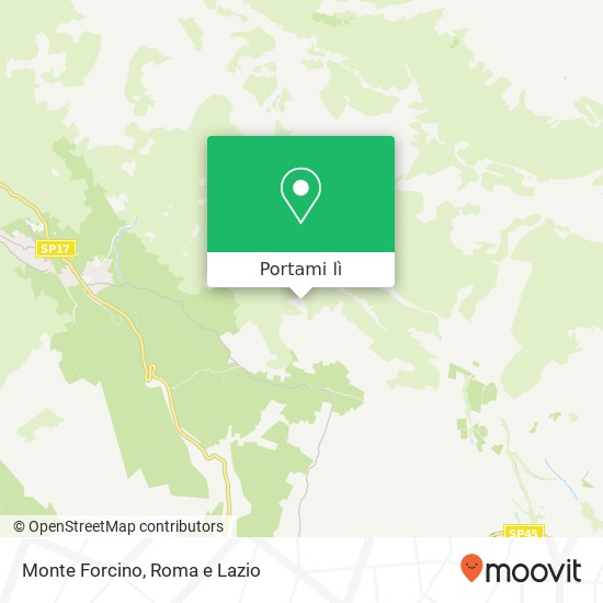 Mappa Monte Forcino