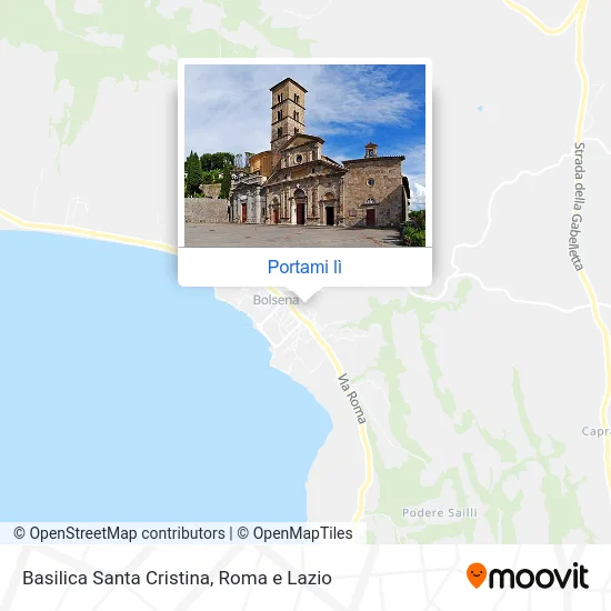 Mappa Basilica Santa Cristina
