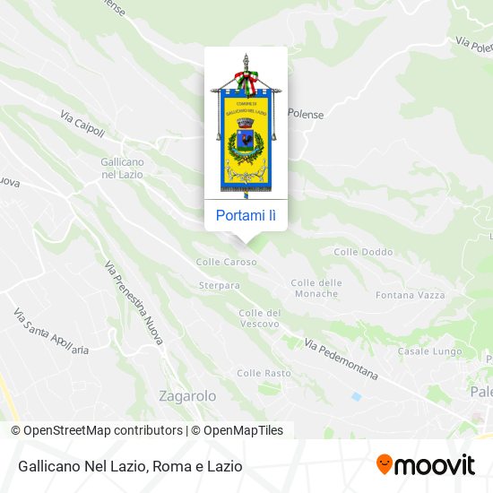 Mappa Gallicano Nel Lazio