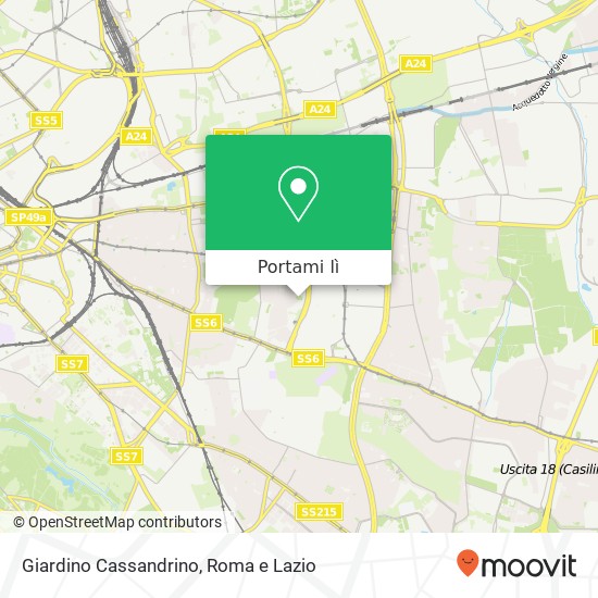 Mappa Giardino Cassandrino