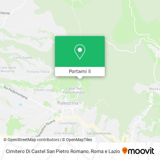 Mappa Cimitero Di Castel San Pietro Romano