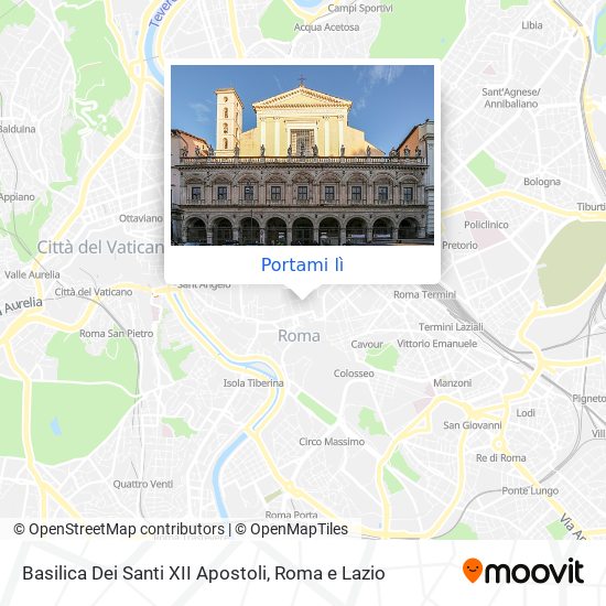 Mappa Basilica Dei Santi XII Apostoli
