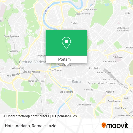 Mappa Hotel Adriano