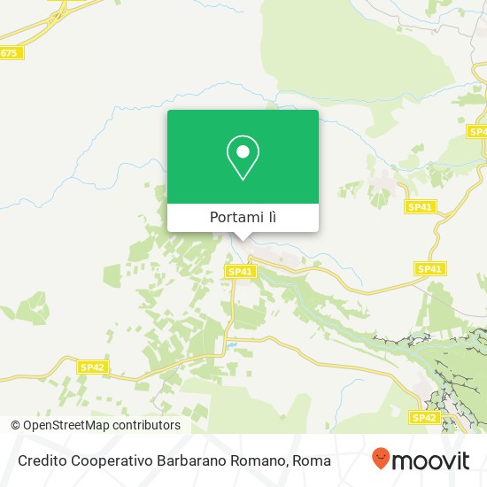 Mappa Credito Cooperativo Barbarano Romano
