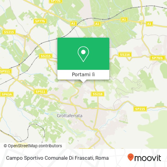 Mappa Campo Sportivo Comunale Di Frascati