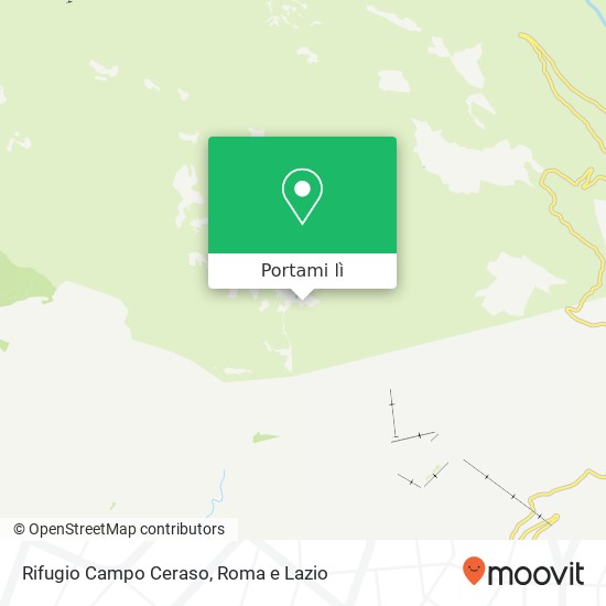 Mappa Rifugio Campo Ceraso