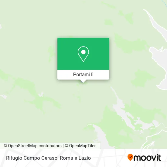 Mappa Rifugio Campo Ceraso