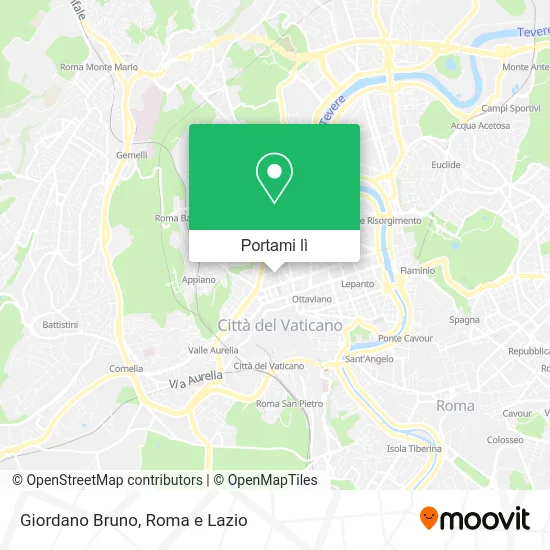 Mappa Giordano Bruno