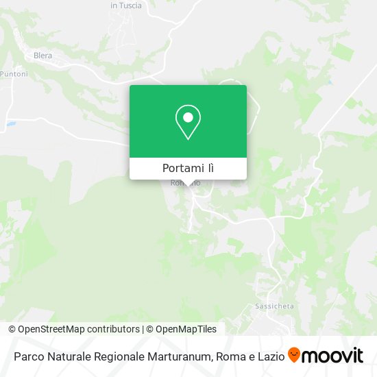 Mappa Parco Naturale Regionale Marturanum