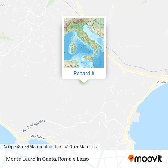 Mappa Monte Lauro In Gaeta