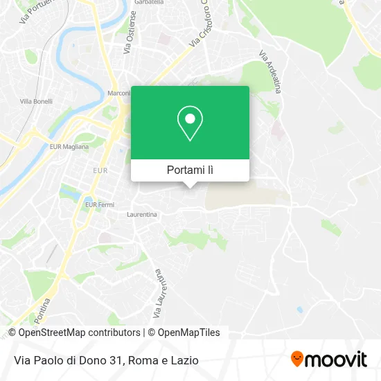 Mappa Via Paolo di Dono 31