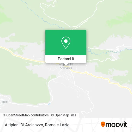 Mappa Altipiani Di Arcinazzo