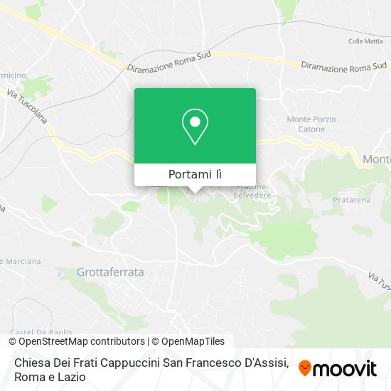 Mappa Chiesa Dei Frati Cappuccini San Francesco D'Assisi