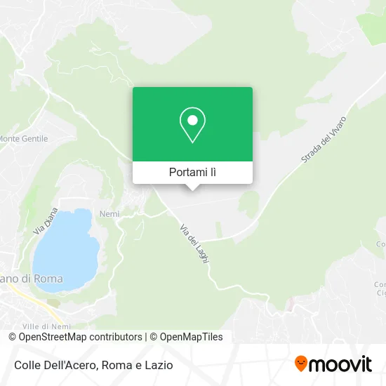 Mappa Colle Dell'Acero