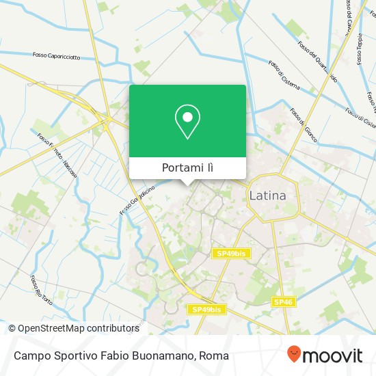 Mappa Campo Sportivo Fabio Buonamano