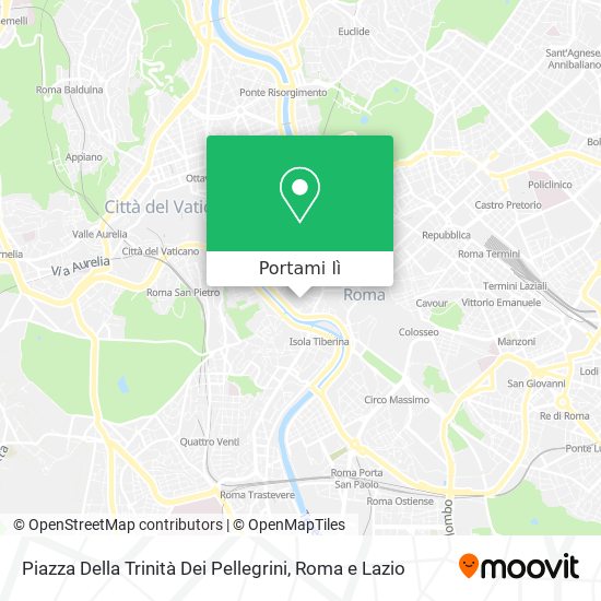 Mappa Piazza Della Trinità Dei Pellegrini