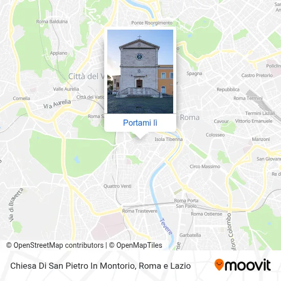 Mappa Chiesa Di San Pietro In Montorio