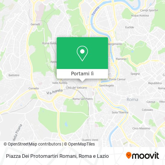Mappa Piazza Dei Protomartiri Romani