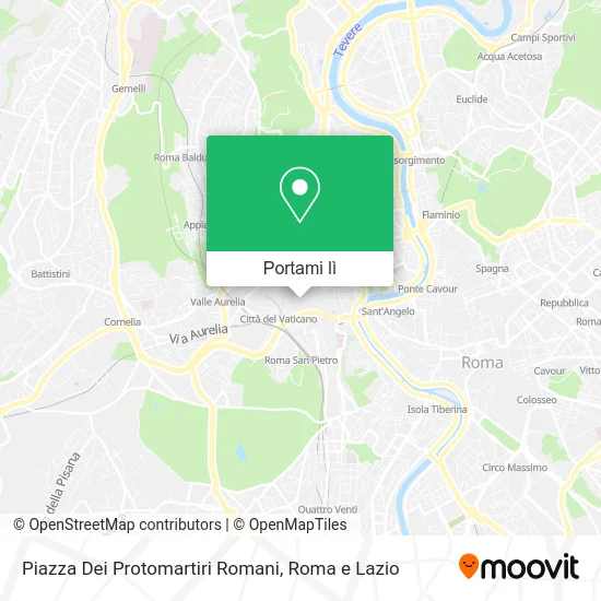 Mappa Piazza Dei Protomartiri Romani