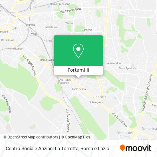 Mappa Centro Sociale Anziani La Torretta